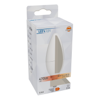 Shada LED-Leuchtmittel Kerze 620117 C35 E14 Opal, Dimmbar, CCT 2200-2700 K, 5,5 W, 470 lm