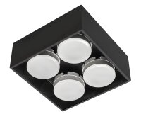 Shada Leuchte 2900197 Stahl Schwarz ohne Leuchtmittel, 4x GX53, schwenkbar