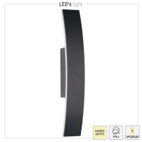 Shada LED-Außenwandleuchte Catalina 1000671 Anthrazit, 7 W, IP54