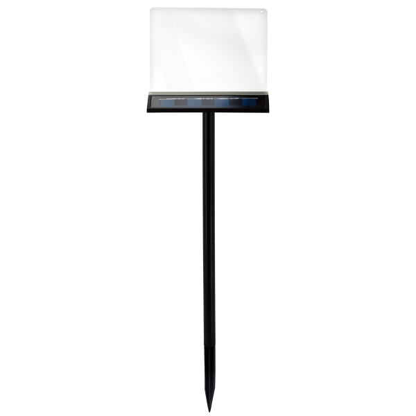 Shada Solar Außenleuchte 1000447 schwarz, beschriftbar, IP44