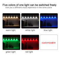 Shada LED Schrankleuchte 401784 Silber, 685 mm, 3000-6000 K CCT + RGB, mit PIR-Sensor und USB-C Akku