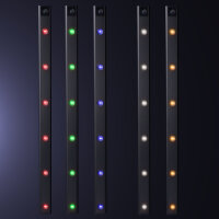 Shada LED Schrankleuchte 401784 Silber, 685 mm, 3000-6000 K CCT + RGB, mit PIR-Sensor und USB-C Akku