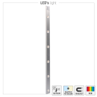 SHADA LED Schrankleuchte - 685mm 150lm 3000-6000K CCT + RGB - PIR Sensor - Silber I 0401784