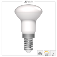 Shada LED SMD Leuchtmittel Pilzkopf R50 620128 E14 Opal, dimmbar, 470 lm, CCT 1800-2700 K