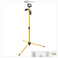 Shada Arbeitsleuchte mit Stativ 310650, 10 W, 4000 K neutralweiß, IP54, höhenverstellbar bis 1,20 m