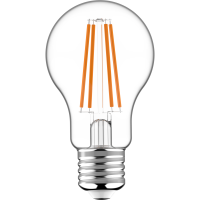 Shada LED Filament Leuchtmittel 620144 A60 E27 Klar, 7 W, 806 lm, 2700 K Warmweiß, Dimmbar, 330 °