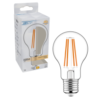 Shada LED Filament Leuchtmittel 620144 A60 E27 Klar, 7 W, 806 lm, 2700 K Warmweiß, Dimmbar, 330 °