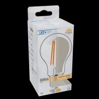 Shada LED Filament Leuchtmittel 620144 A60 E27 Klar, 7 W, 806 lm, 2700 K Warmweiß, Dimmbar, 330 °