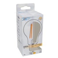 Shada LED Filament Leuchtmittel 620144 A60 E27 Klar, 7 W, 806 lm, 2700 K Warmweiß, Dimmbar, 330 °