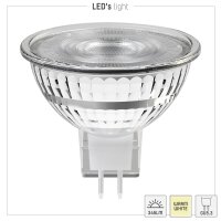 Shada LED SMD Spot MR16 GU5.3 620125 Klar, Warmweiß (2700 K), 4,2 W, 345 lm