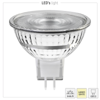 Shada LED SMD Spot MR16 GU5.3 620125 Klar, Warmweiß (2700 K), 4,2 W, 345 lm