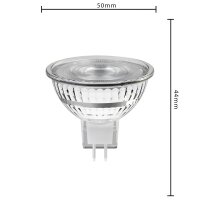 Shada LED SMD Spot MR16 GU5.3 620125 Klar, Warmweiß (2700 K), 4,2 W, 345 lm