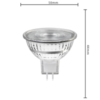 Shada LED SMD Spot MR16 GU5.3 620125 Klar, Warmweiß (2700 K), 4,2 W, 345 lm