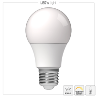 Shada LED-Leuchtmittel 620104 A60 E27 Opal, Dim-to-Warm 2200-2700 K, 8,5 W, 806 lm