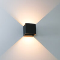 Shada LED Außenwandleuchte Amarillo 1000557 Schwarz, IP65, Dimmbar 1800-2700 K
