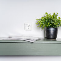 Shada Reflex SI Einlegeplatte USB A+C 2900141 Weiß, 54x54 mm, passend für Busch-Jäger