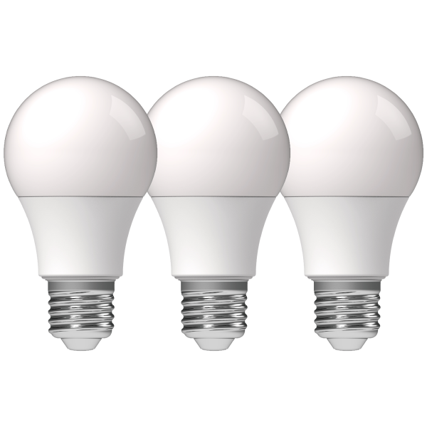 Shada LED SMD Leuchtmittel A60 E27 620171 Opal, 3er Sparpack, 8 W, 4000 K Neutralweiß