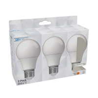 Shada LED SMD Leuchtmittel A60 E27 620171 Opal, 3er Sparpack, 8 W, 4000 K Neutralweiß