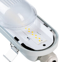 Shada LED Wannenleuchte Strip 2410297, 60 cm, 1x15 W, 2650 lm, 4000 K Neutralweiß, IP65, mit Durchverdrahtung, Philips Xitanium Netzteil