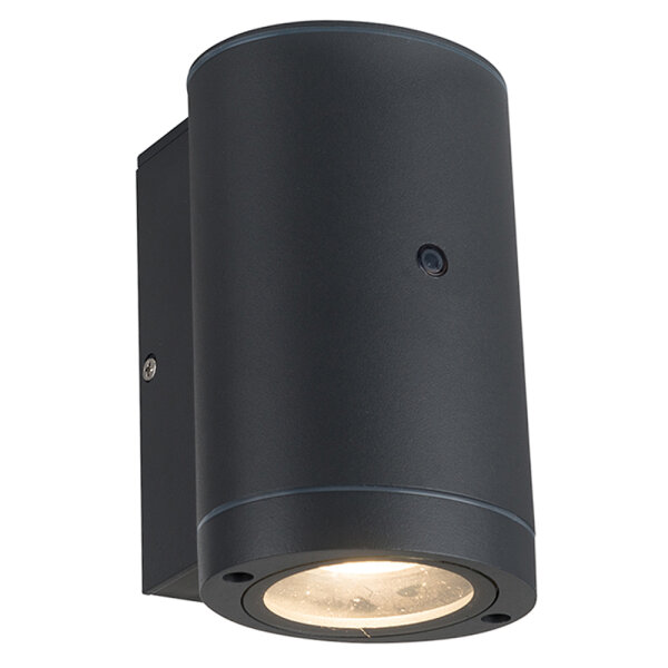Shada Außenwandleuchte Kingston 1000681 Anthrazit, 1xGU10, ohne Leuchtmittel, mit Sensor, IP44
