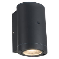 Shada Außenwandleuchte Kingston 1000681 Anthrazit, 1xGU10, ohne Leuchtmittel, mit Sensor, IP44
