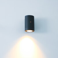 Shada Außenwandleuchte Kingston 1000681 Anthrazit, 1xGU10, ohne Leuchtmittel, mit Sensor, IP44