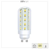 Shada LED SMD Leuchtmittel Kapsel 620202 T30 GU10 Klar, Warmweiß 2700 K, 4 W, 400 lm