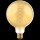 Shada LED Filament Leuchtmittel 620196 Globe G125 E27, Dimmbar, Extra Warmweiß, 4 W, 1800 K