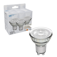 Shada LED SMD Spot MR16 GU10 620174 Klar, 3er Sparpack, Neutralweiß 4000 K, 4 W, 345 lm
