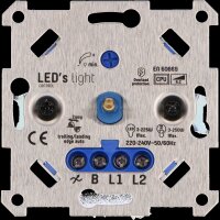Shada Universal Dimmer 190014 2-Draht-System, 250 W, Auto Phasenanschnitt/Phasenabschnittsteuerung