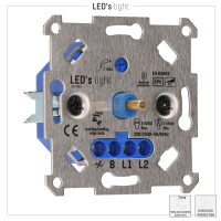 SHADA Universal Dimmer - 250W - Auto Phasenanschnitt / Phasenabschnittsteuerung - 2-Draht-Systeme I 0190014