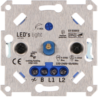 SHADA Universal Dimmer - 250W - Auto Phasenanschnitt / Phasenabschnittsteuerung - 2-Draht-Systeme I 0190014