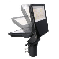 Shada Masthalterung S23009X-1 Schwarz, für LED Strahler, 50-76 mm