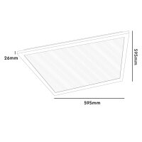 Shada LED Panel 801086 weiß, 595x595 mm, 4000 K, 40 W, 4000 lm