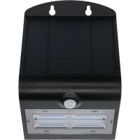 SHADA Solar Außenleuchte - flutlicht 3,2W 400lm 3000K IP65  - Sensor - Schwarz  - Osaka  I 0300406