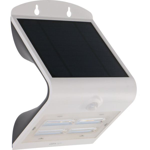 SHADA Solar Außenleuchte - flutlicht 3,2W 400lm 3000K IP65  - Sensor - Weiß  - Tokio  I 0300404