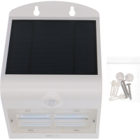 SHADA Solar Außenleuchte - flutlicht 3,2W 400lm 3000K IP65  - Sensor - Weiß  - Tokio  I 0300404