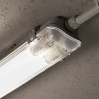Shada LED Wannenleuchte 2411115, 150 cm, 2x22 W, 4600 lm, 4000 K neutralweiß, IP65, austauschbare Röhren