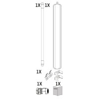 Shada LED Wannenleuchte 2411204 Neutralweiß (4000 K), 150 cm, 1x20,5 W, 3100 lm, IP65