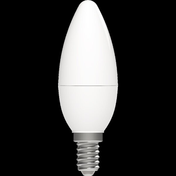 Shada LED SMD Leuchtmittel Kerze 620163 C35 E14 Opal 3000 K, 2,9 W, 470 lm