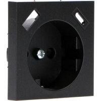 Shada Einlegeplatte 2900143 1x USB A+C Mattschwarz, 55x55...