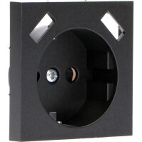 Shada Einlegeplatte 2x USB-A 2900144 Mattschwarz, 55x55...