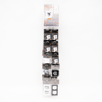 Shada Einlegeplatte 2x USB-A 2900144 Mattschwarz, 55x55 mm, Unterputz, für gängige Schalterprogramme