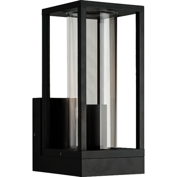 Shada Außenwandleuchte Dakota 1000667 Schwarz, ohne Leuchtmittel, 1x E27, IP44
