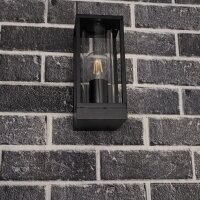 Shada Außenwandleuchte Dakota 1000667 Schwarz, ohne Leuchtmittel, 1x E27, IP44