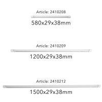 Shada LED Wannenleuchte Strip 2410208, 60 cm, 1x9 W, 900 lm, Neutralweiß 4000 K, IP20, mit austauschbarer LED-Röhre