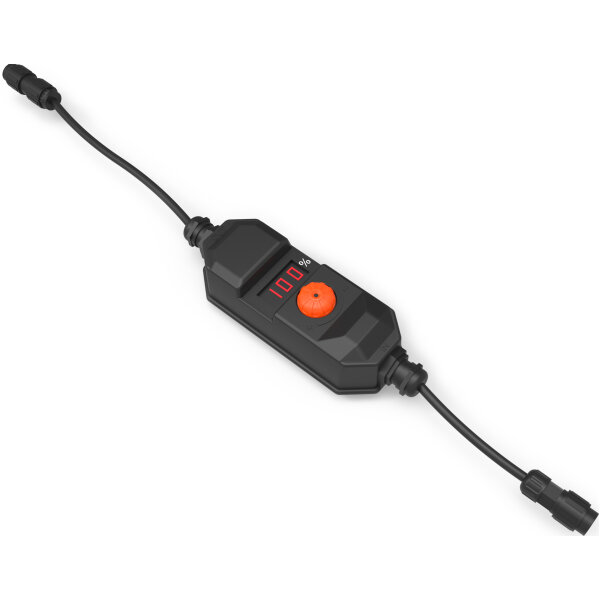 Shada Dimmer 300744 schwarz, 1 m H05RN-F 2G 1 mm, für Novalight, beleuchtetes Display