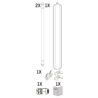 SHADA LED Wannenleuchte - 2x14W 120cm 4200lm 4000K IP65  I 2411203