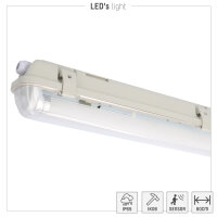Shada LED Wannenleuchte 2401201_01, 60 cm, 1x7,5 W, 1100 lm, 4000 K, IP65, mit Bewegungsmelder und Tageslichtsensor