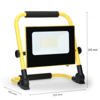 Shada Aufladbare Arbeitsleuchte 310664 Lithium-Ionen, 4000 K, 20 W, 1400 lm